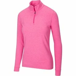 Greg Norman Women's Heathered Comfort Stretch 1/4 Zip Pullover 2021 -Mens Apparel Shop 070 20paradise 20copy