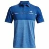 Under Armour UA Playoff 2.0 Mens Golf Polo Victory Blue/Rush Red Tint