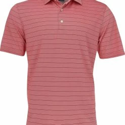 Greg Norman Men's Freedom Micro Pique Stripe Polo -Mens Apparel Shop 193049245539
