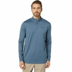 Oakley Men's Gravity Range Qtr Zip Pullover -Mens Apparel Shop 193517547301