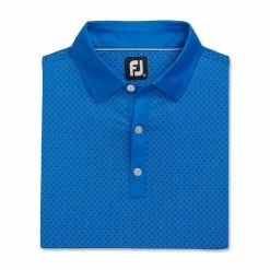 Footjoy Diamond Dot Print Polo (Previous Season Style) -Mens Apparel Shop 2022 20footjoy 20diamond 20dot 20print 20lisle 20self 20collar 2029582 20folded