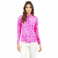 Mens Apparel Shop -Mens Apparel Shop 2022 20ibkul 20long 20sleeve 20mock 20neck 20top 2010079 20bianca 20hotpink candypink