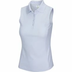 Greg Norman Women Sleeveless Protek Micro Pique Polo