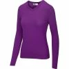 Greg Norman Women's Lurex Tipped V-Neck Sweater 2020