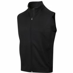 Greg Norman Full-Zip Jacquard Stretch Vest - 2020
