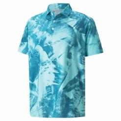 Puma Men's MATTR Palm Leaves Golf Polo 2022 (On-Sale) -Mens Apparel Shop 53297902