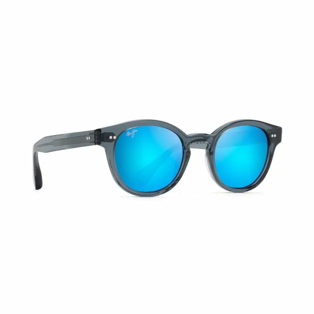 Maui Jim Joy Ride Polarized Sunglasses Transparent Dove Grey Frame Blue Hawaii Lens 1 Maui Jim Joy Ride Polarized Sunglasses Transparent Dove Grey Frame Blue Hawaii Lens