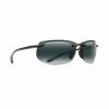 Maui Jim Banyans Polarized Sunglasses Gloss Black Frame Neutral Grey Lens
