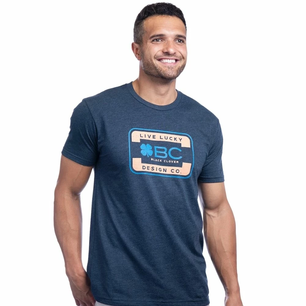 Black Clover Drifter Tee Shirt Navy Suede 2 Black Clover Drifter Tee Shirt Navy Suede - Image 2