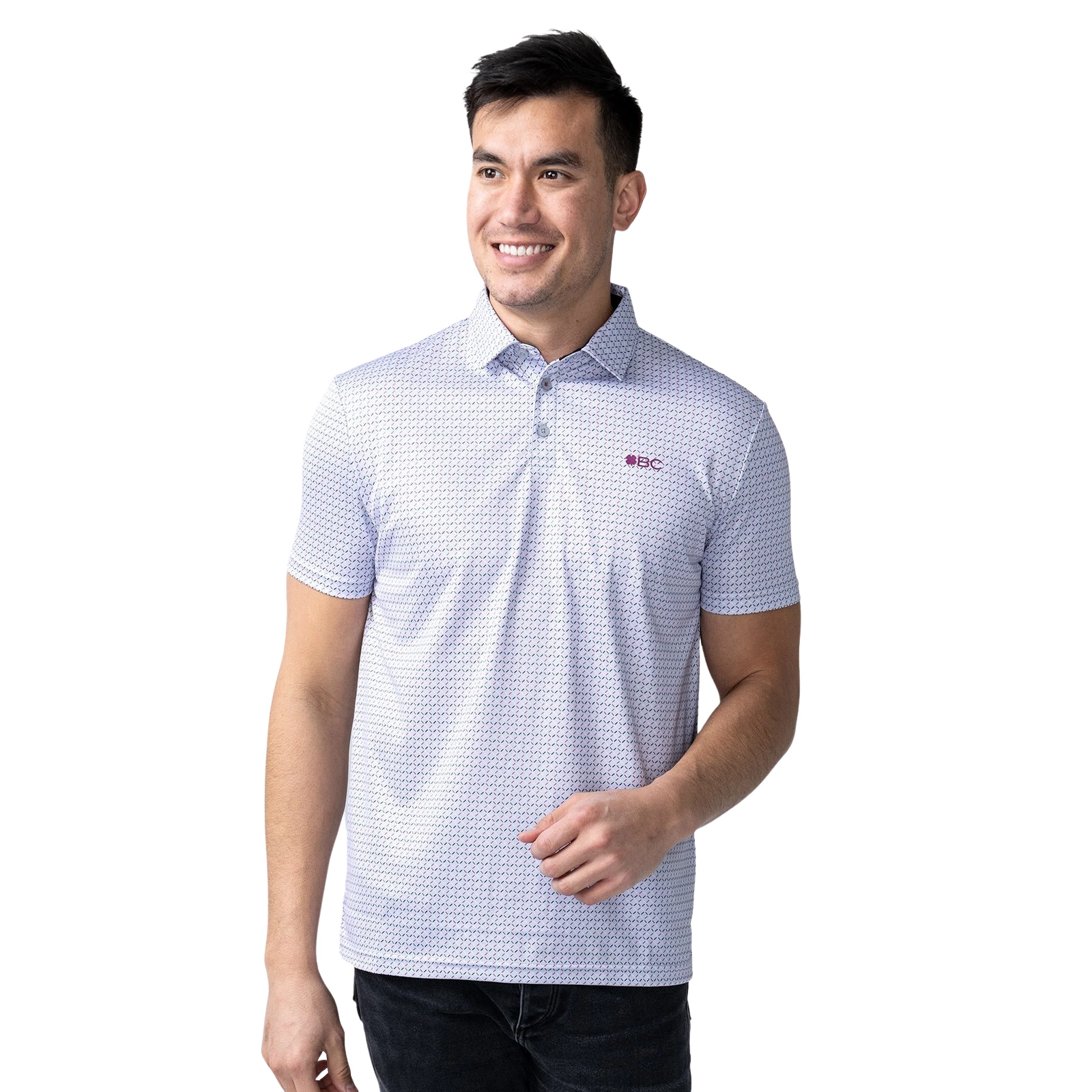 Black Clover Men's Diamond Polo 2 Black Clover Men's Diamond Polo - Image 2