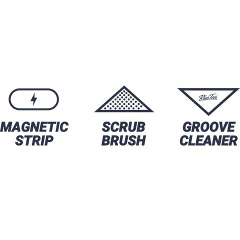 Blue Tees 4-in-1 Microfiber Magnetic Caddie Golf Towel 18" X 39" 2 Blue Tees 4-in-1 Microfiber Magnetic Caddie Golf Towel 18" X 39" - Image 2