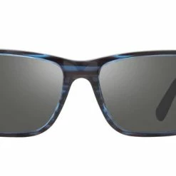 Revo Finley Sunglasses Blue Horn Frame Graphite Lens