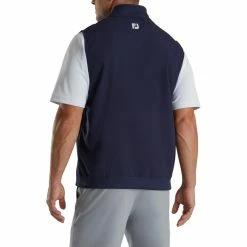 Footjoy Stretch Woven Vest + Knit Accents (Previous Season Style) -Mens Apparel Shop fj 25283 03 footjoy woven vest