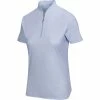 Greg Norman Women's ML75 2Below Micro Grid Zip Polo
