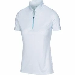 Greg Norman Women's ML75 Umbrella Print Zip Polo 2022 -Mens Apparel Shop g2s22k469 441