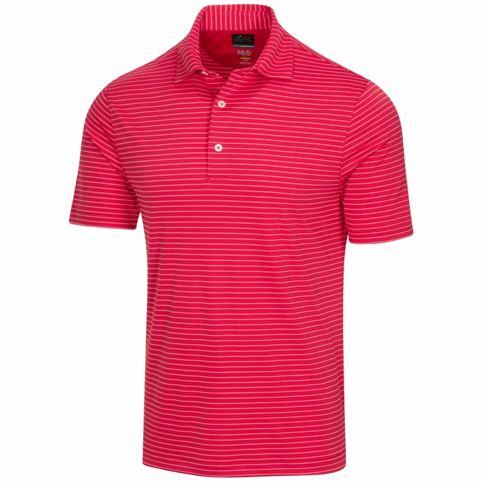 Greg Norman Men's Protek ML75 Microlux Striped Polo 2 Greg Norman Men's Protek ML75 Microlux Striped Polo - Image 2