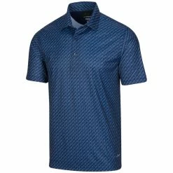 Greg Norman Men's Protek ML75 Microlux Iron Print Polo -Mens Apparel Shop g7s22k472 410