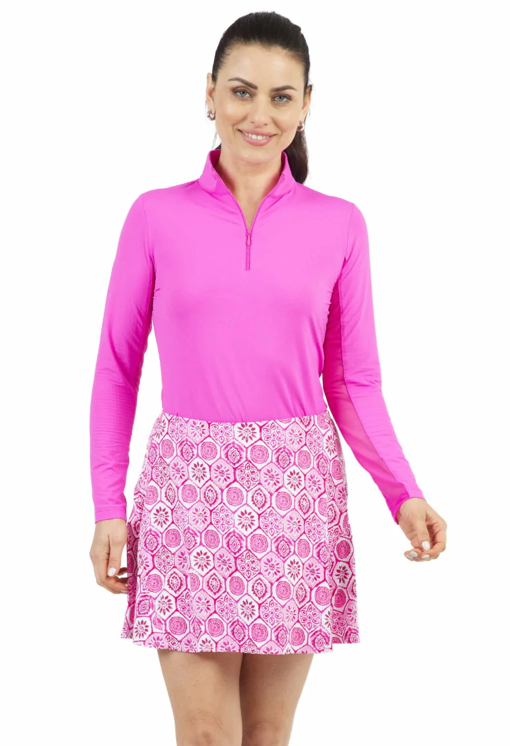 IBKUL Women's Terra Print Swing Skort - 27264 1 IBKUL Women's Terra Print Swing Skort - 27264