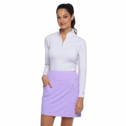 IBKUL Womens Mini Check Skort - 29754 -Mens Apparel Shop ibkul 20mini 20check 20skort 20 2029754 20lavender