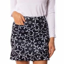Golftini Womens Constellations Pull-On Ruffle Stretch Skort 18"
