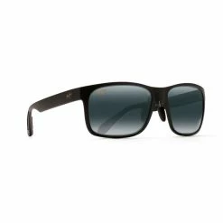Maui Jim Red Sands Polarized Sunglasses Matte Black Frame Neutral Grey Lens