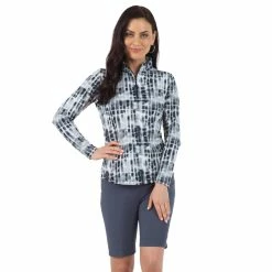 Ibkul Rue Print Long Sleeve Mock Neck Top - 10974 -Mens Apparel Shop rue 20print 20long 20sleeve 20mock 20neck 20top 20 2010974 20black