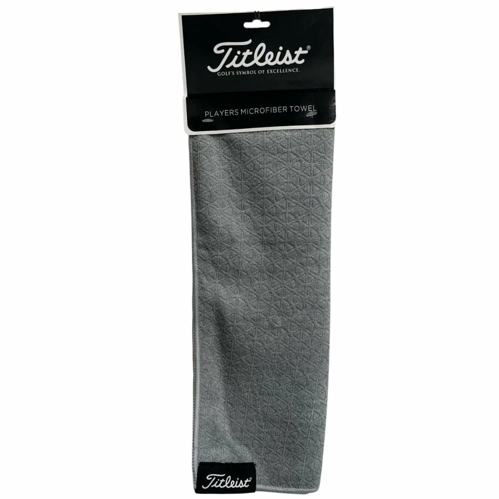 Titleist Players Microfiber Towel 16"x32" Grey 1 Titleist Players Microfiber Towel 16"x32" Grey