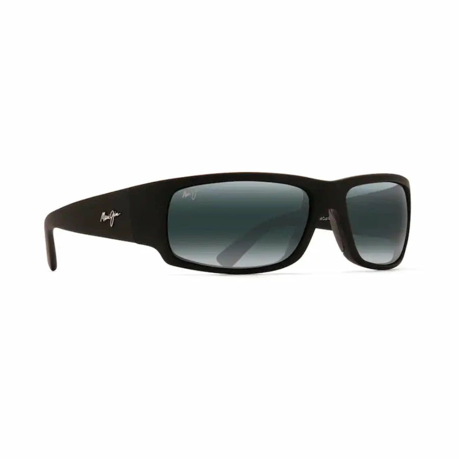 Maui Jim World Cup Polarized Sunglasses Matte Black Rubber Frame Neutral Grey Lens 1 Maui Jim World Cup Polarized Sunglasses Matte Black Rubber Frame Neutral Grey Lens
